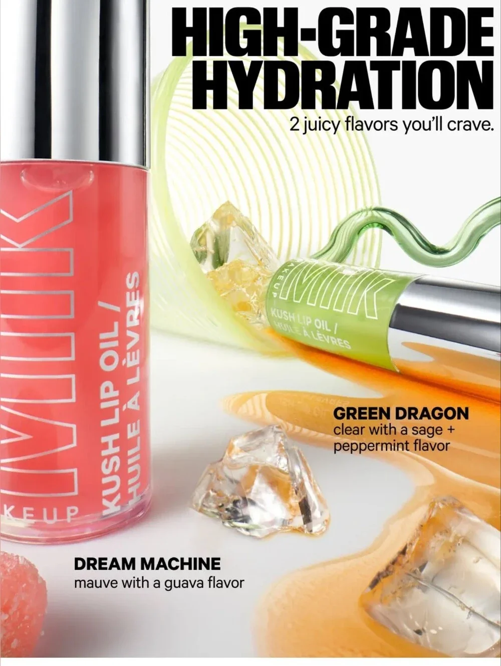 Milk Makeup Guava Kush Lip Oil Gloss — Sheer Bubblegum Pink Guava Scented